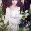 Oil Painting Woman in the Garden by Susan Rios