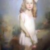 Something So Sweet, portrait of Jane Kaufman - a pastel painting by Artur Lajos Halmi