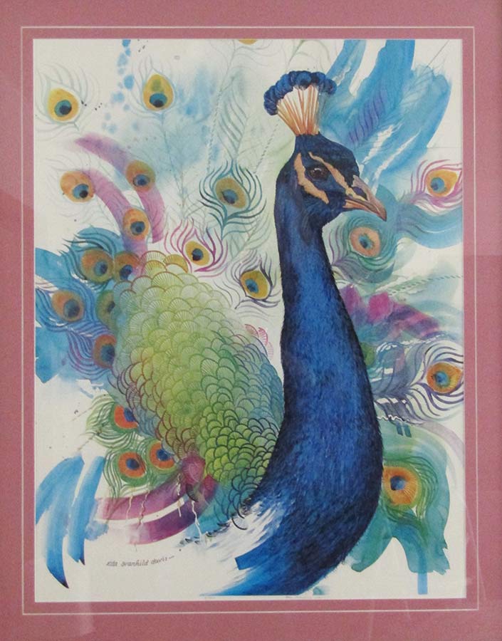 Peacock by Eda Svanhild Davis a limited edition print