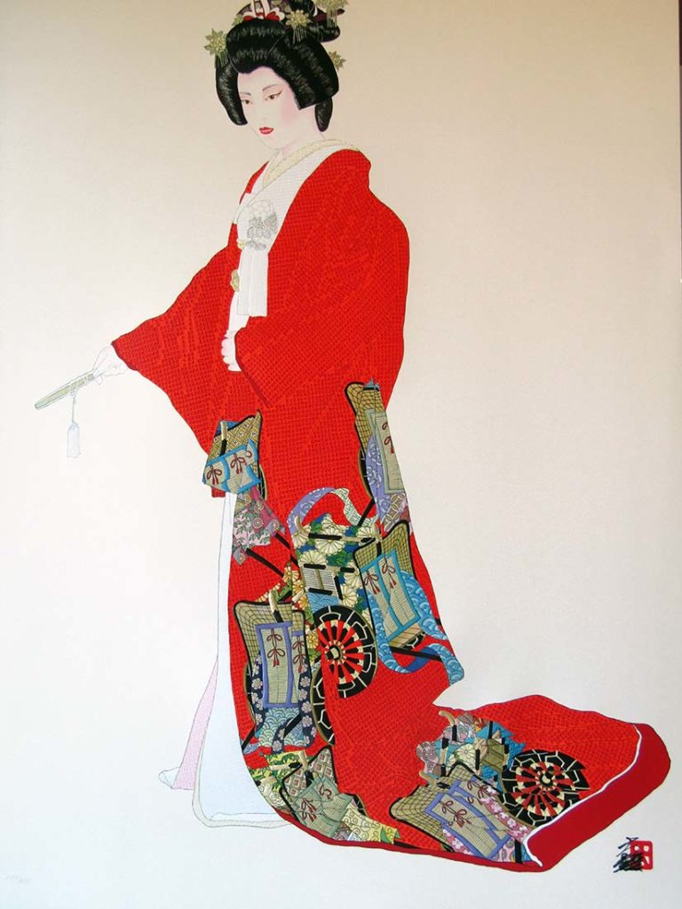 Hanayome Passion | Hisashi Otsuka Serigraph Print Silk Paper