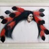 Red Feathers Dancing by Frank Howell a sought after limited edition print