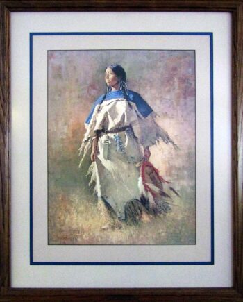 Shield of Her Husband by Howard Terpning a sought after limited edition print