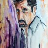 Al Pacino - Original Mixed-Media Painting by Peter Daniels