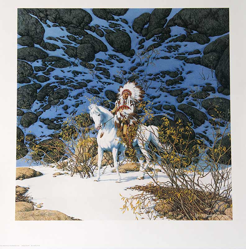 Bev Doolittle limited edition lithograph titled Eagle Heart