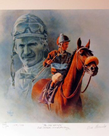 The Old Warriors - Bill Shoemaker aboard John Henry by Fred Stone a limited edition art print