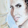 Halle Berry - Original Mixed-Media Painting by Peter Daniels