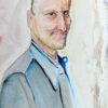 Woody Harrelson - Original Mixed-Media Painting by Peter Daniels