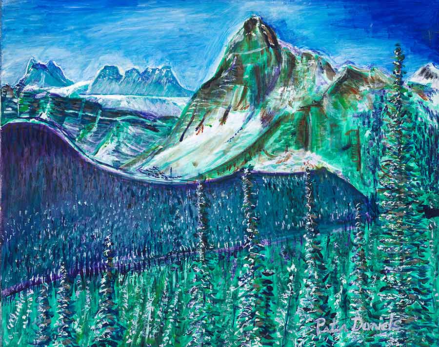 Banff - Original Acrylic Painting by Peter Daniels