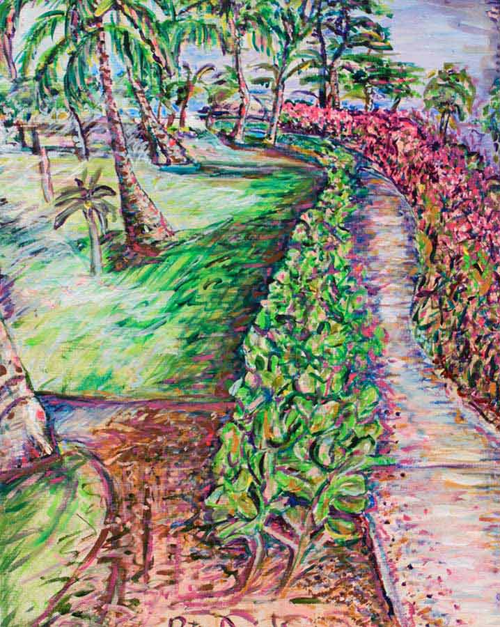 Pathway - Original Acrylic Painting by Peter Daniels