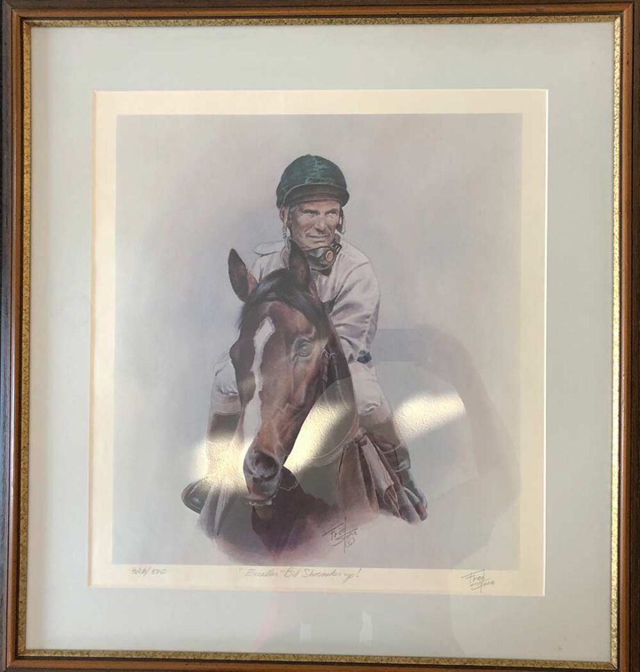 Fred Stone race horse artist limited edition art print Exceller Bill Shoemaker