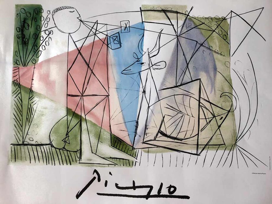 Pablo Picasso lithograph Joueur de Flute et Gazelle - Picasso Estate Collection