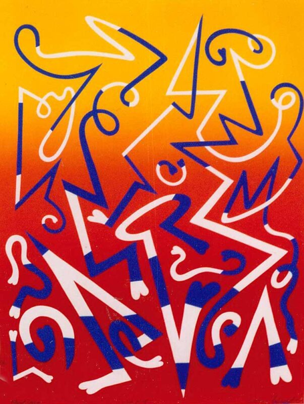 Fluid Drive A Silkscreen Print By Artist Arthur Secunda