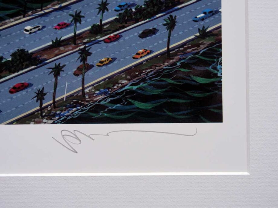 Alexander Chen hyperreality lithograph Miami Cruising