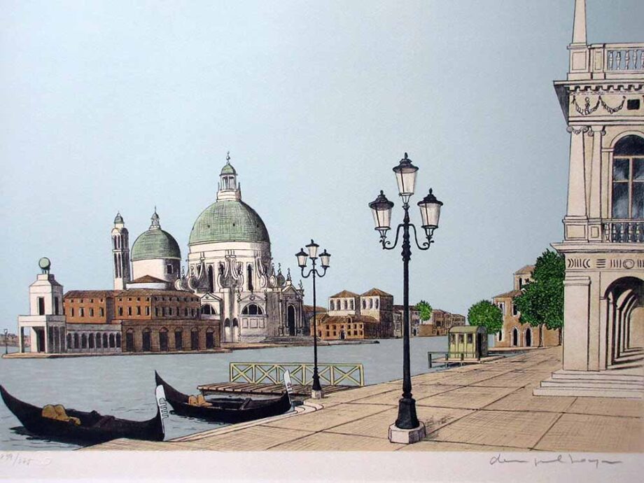 French artist Denis Paul Noyer - limited edition lithographic print San Marco