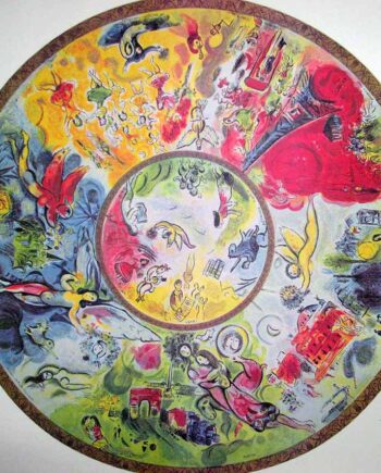 Marc Chagall a lithographic print Paris Opera Ceiling