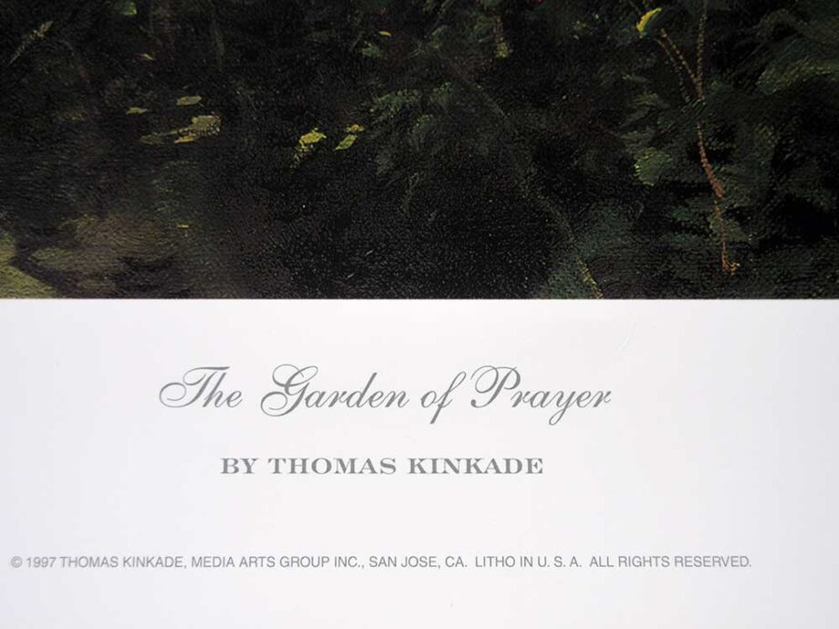 Thomas Kinkade the Painter of Light limited edition art print The Garden of Prayer