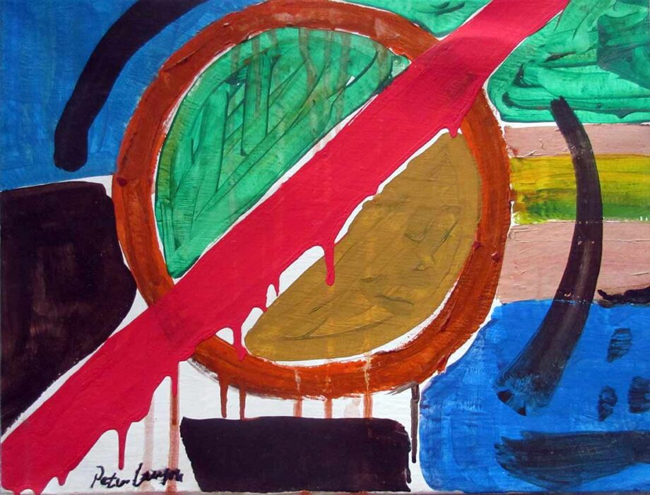 Peter Lanyon - an oil painting on canvas titled Abstract