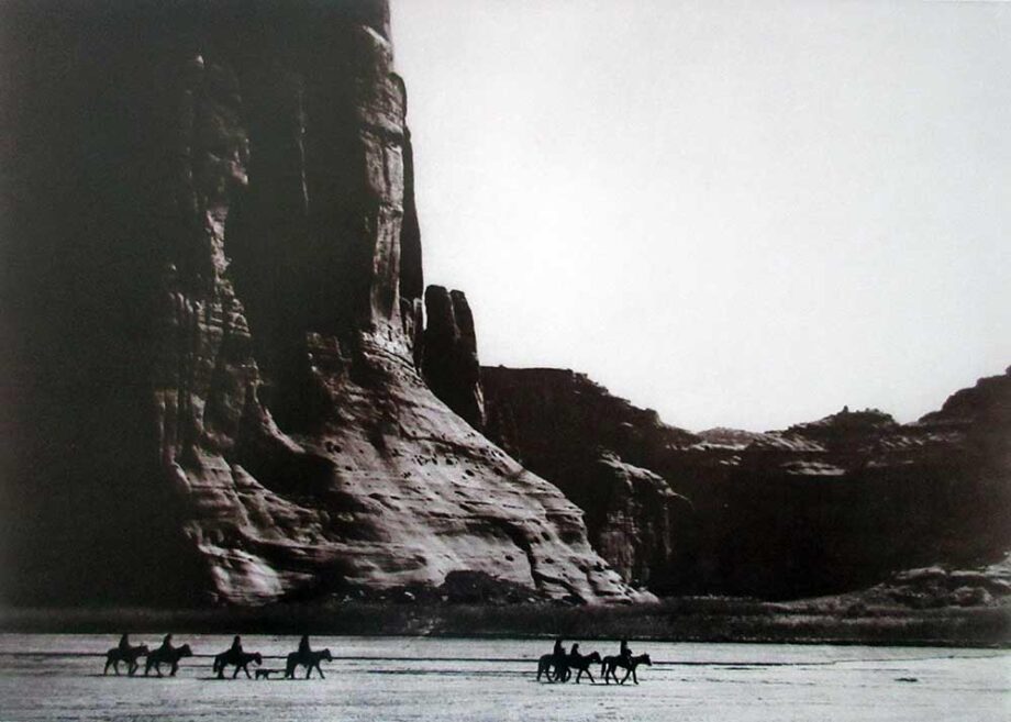 Canon De Chelly Lithographic Print by American photographer Edward S. Curtis