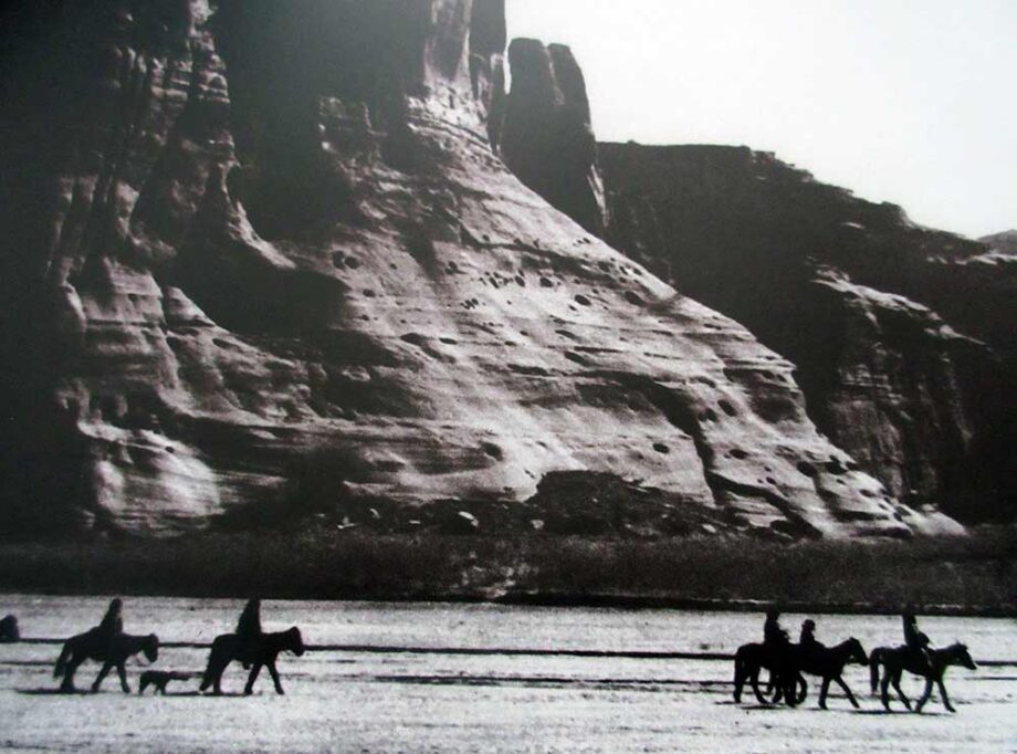 Canon De Chelly Lithographic Print by American photographer Edward S. Curtis