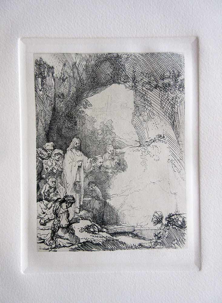 Etching on Off White Laid Paper by Amand Durand, After Rembrandt