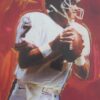 John Elway - lithograph on canvas by artist Peter Max