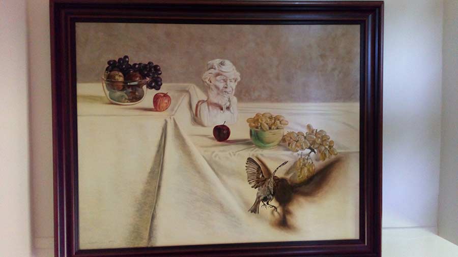 The Grapes of Zeuxis - Oil on Canvas - by David Vincent Wheeler