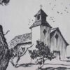 Church Tubac - Lithographic Print on Archival Paper by Hugh Cabot III