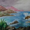 By the Sea a watercolor painting by Greek Artist John Kontakis