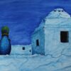 In Crete a watercolor painting by noted Greek artist John Kontakis