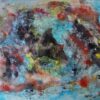 Greek Artist, John Kontakis an original abstract watercolor painting - Wave Of Thoughts IV