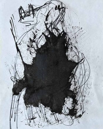 Israeli artist Leni Smoragdova P#@e / Mother’s Milk {$M} Drawing Ink on Paper