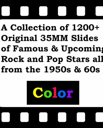 1200+ Original Collection of 35mm Slides 1950s In Color - Famous Rock-Pop Stars