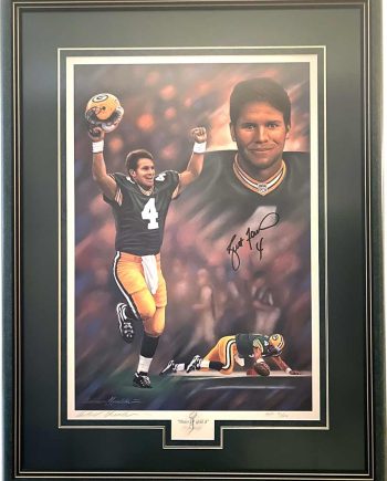 Heart of Gold II, a Limited Edition artist proof, Celebrating Brett Favre, a two-time NFL Most Valuable Player. Created by Andrew Goralski