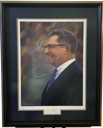 Artist Andrew Goralski captured the immortal Vince Lombardi perfectly in this limited edition print depicting the "Legend"