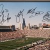 After winning Super Bowl XX at Qualcomm Stadium in Louisiana, the Chicago Bears were celebrated with this NFL PhotoFile picture of a packed Soldier Field to commemorate the team that brought the Lombardi Trophy to Chicago. Signed by players Mike Singletary, William "The Fridge" Perry, Richard Dent, Dan Hampton and quarterback Jim McMahon. Includes Certificate of Authenticity. Available now from Art Agents International Collectibles division where creative and valuable collectibles are bought, sold, resold, brokered, and listed in a secure and private manner globally