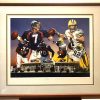 Elway vs. Farve - Super Bowl XXXII by artist Danny Daywas played at Qualcomm Stadium in San Diego