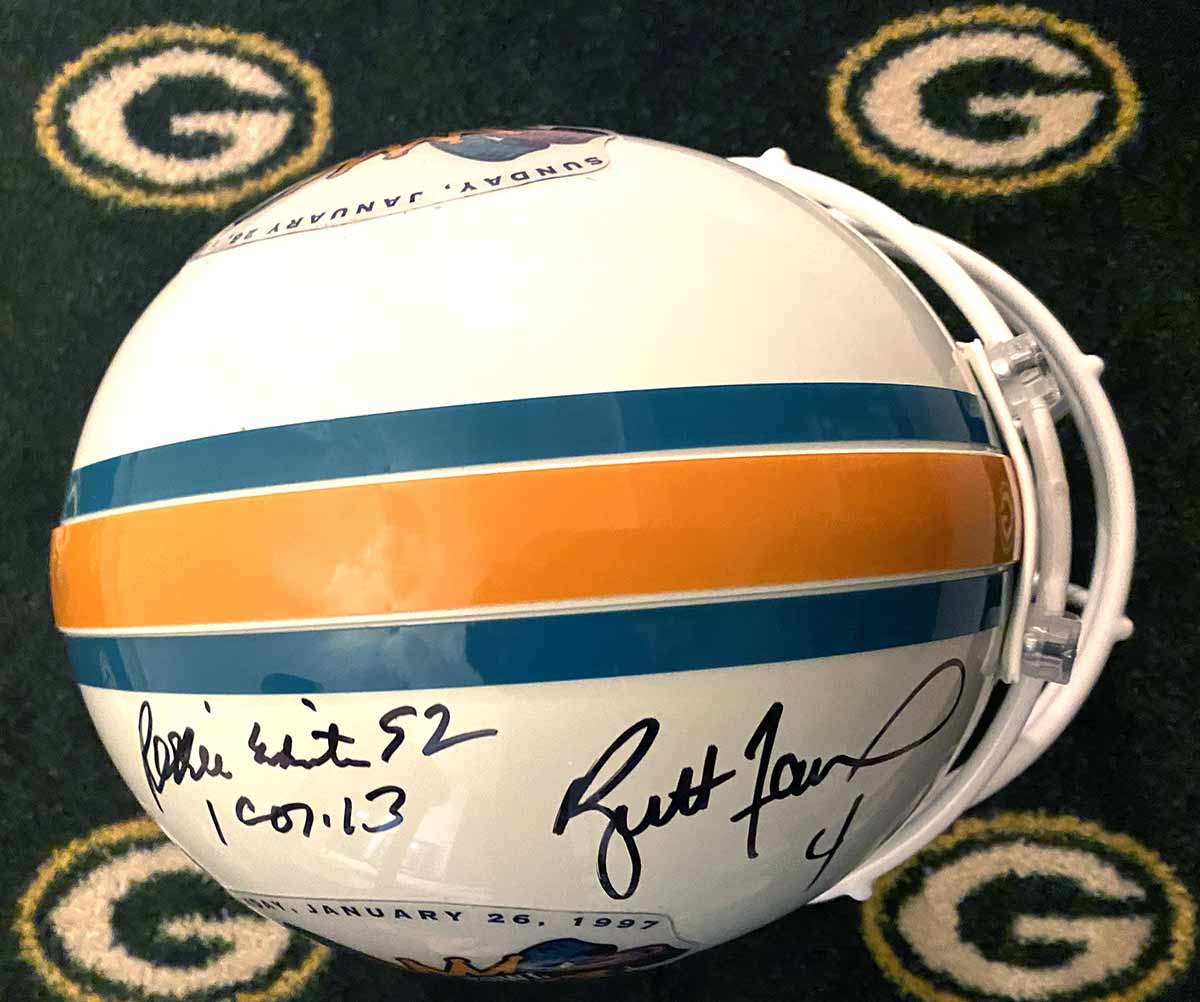 Super Bowl XXXI Autographed Helmet