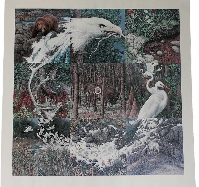 Bev Doolittle limited edition lithograph titled Sacred Circle - available now from ArtAgentsInternational.com where unique art is bought and sold in a secure and personal manor Bev Doolittle limited edition lithograph titled Sacred Circle