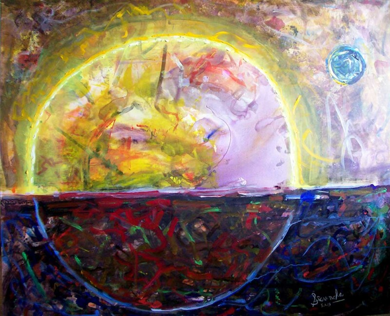 Tropic of Cancer an oil/acrylic painting on canvas by Arthur Secunda available now directly from Arthur Secunda through ArtAgentsInternational.com where great art is bought, sold, and brokered in a private and secure manner worldwide Tropic of Cancer an oil/acrylic painting on canvas by Arthur Secunda