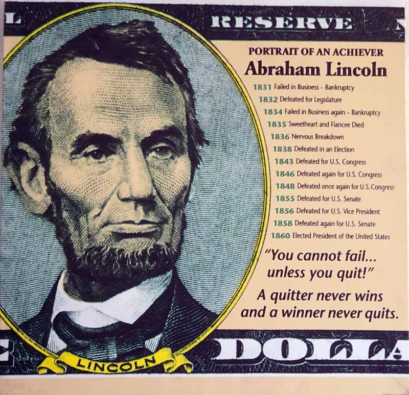 Abraham Lincoln: Portrait of an Achiever a silkscreen by Steve Kaufman